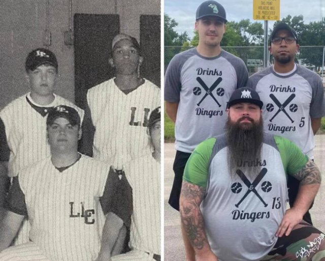 People Recreate Their Old Photos (24 pics)