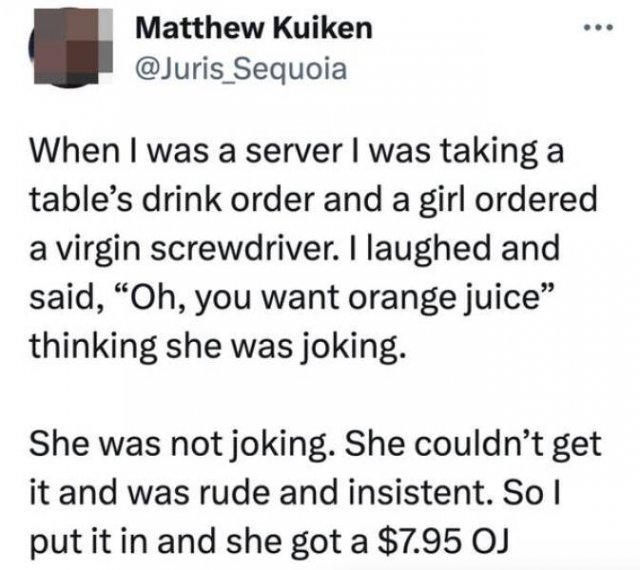 Funny Stories From Restaurant Employees (21 pics)