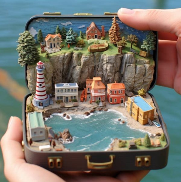 AI Painted All States In Miniature (50 pics)