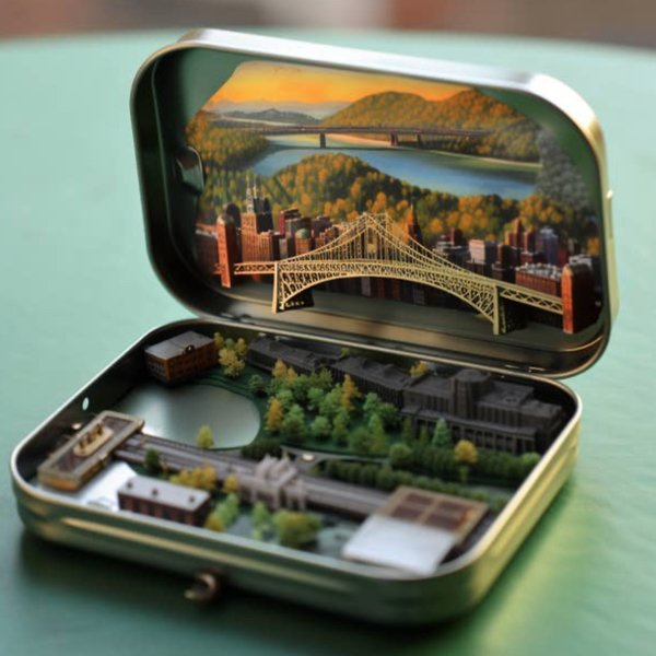 AI Painted All States In Miniature (50 pics)