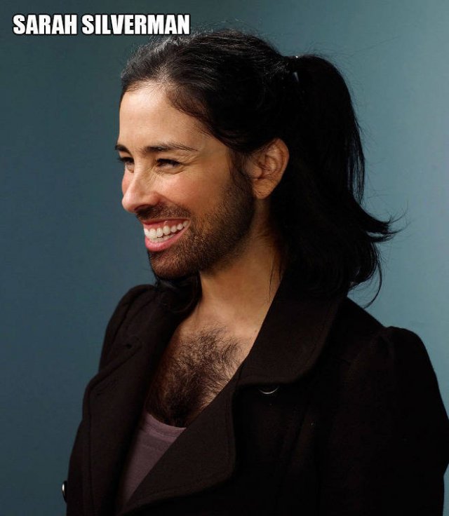 Female Celebs With Beards (22 pics)