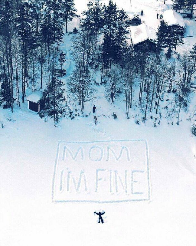 Messages For Mom From A Funny Traveler (23 pics)