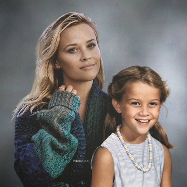Celebrities With Their Younger Versions (28 pics) Celebrities With Their Younger Versions (28 pics)