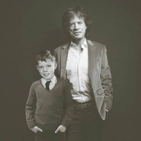 Celebrities With Their Younger Versions (28 pics) Celebrities With Their Younger Versions (28 pics)