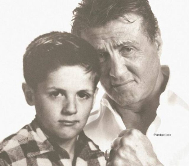 Celebrities With Their Younger Versions (28 pics) Celebrities With Their Younger Versions (28 pics)