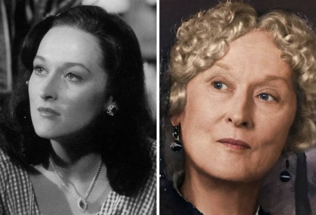 Actors And Actresses In Their First And Late Roles (50 pics)