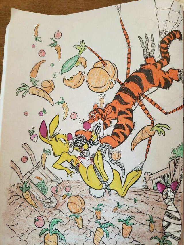 Adults People Against Children's Coloring Books (24 pics)