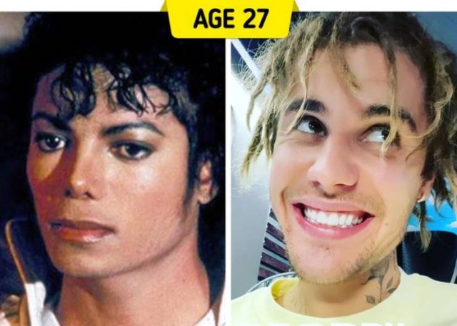 Celebrities Of The Past And Celebrities Of The Present At The Same Age (14 pics)