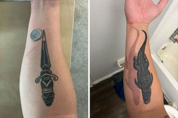 Excellent Tattoo Cover-Up (22 pics)