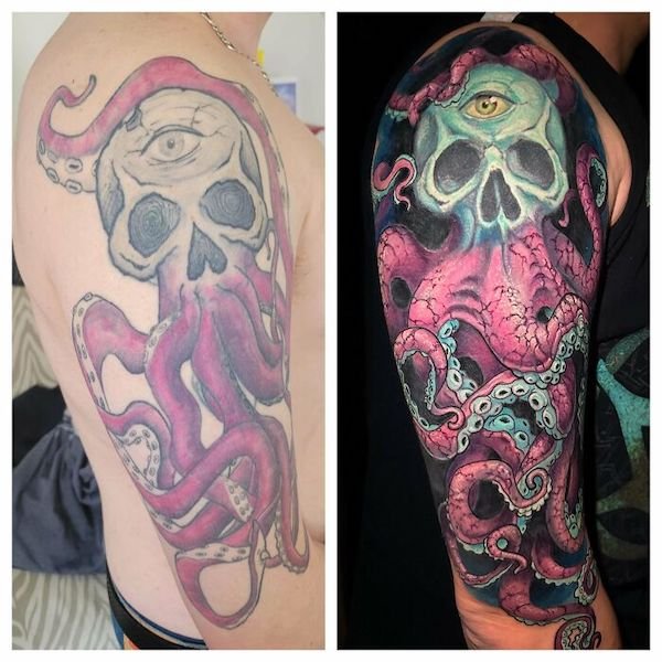Excellent Tattoo Cover-Up (22 pics)