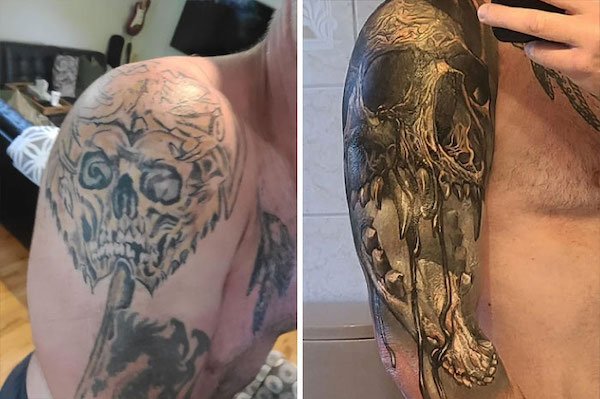 Excellent Tattoo Cover-Up (22 pics)
