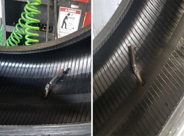 Tire Shop Workers Share Their Findings (28 pics)