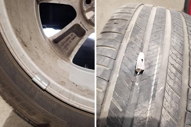 Tire Shop Workers Share Their Findings (28 pics)