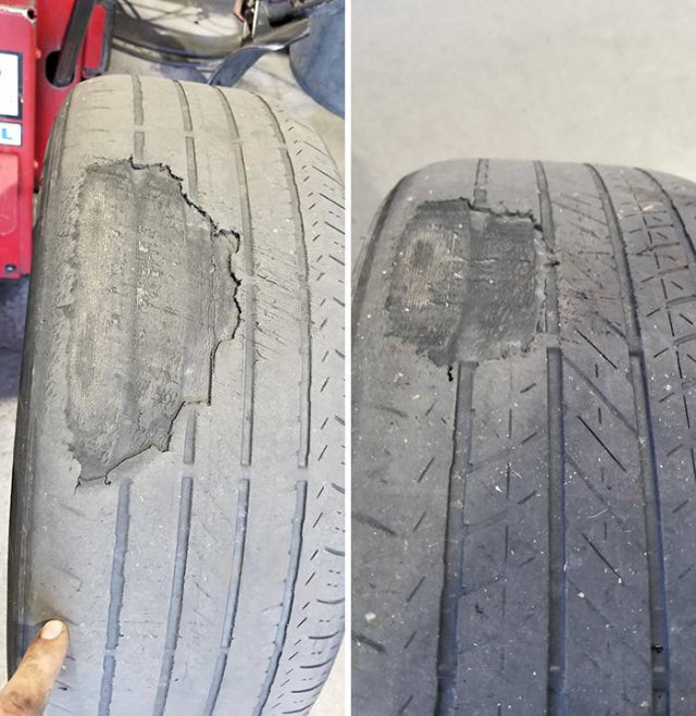 Tire Shop Workers Share Their Findings (28 pics)