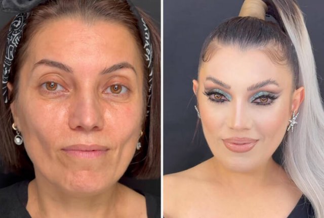 Women With And Without Makeup (24 pics)