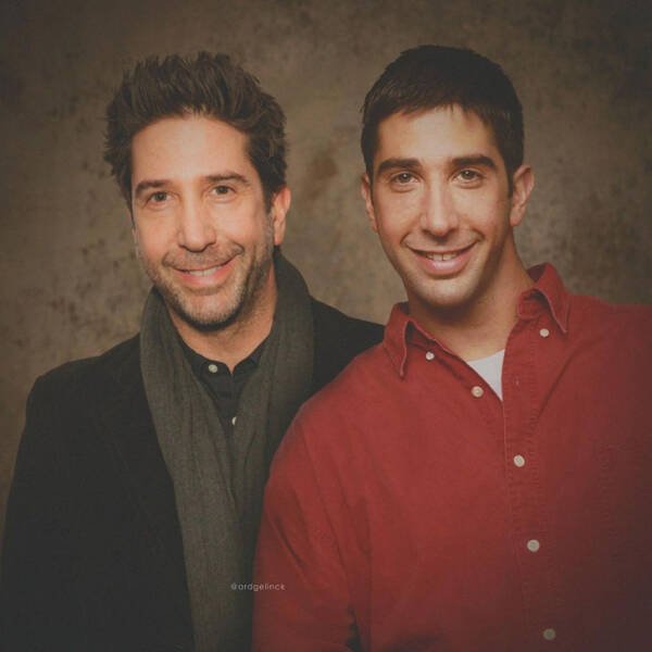 Celebrities ''Meet'' Younger Versions Of Themselves (18 pics) Celebrities ''Meet'' Younger Versions Of Themselves (18 pics)