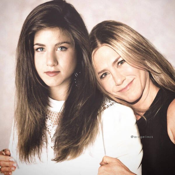 Celebrities ''Meet'' Younger Versions Of Themselves (18 pics) Celebrities ''Meet'' Younger Versions Of Themselves (18 pics)