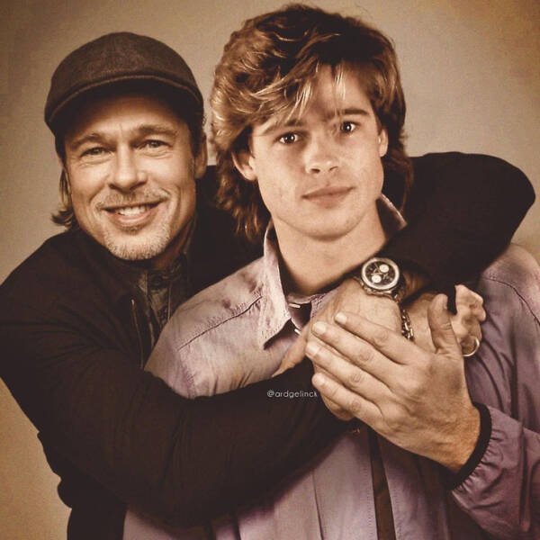 Celebrities ''Meet'' Younger Versions Of Themselves (18 pics) Celebrities ''Meet'' Younger Versions Of Themselves (18 pics)