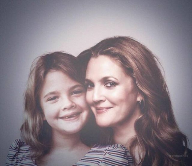 Celebrities With Their Younger Versions (28 pics)