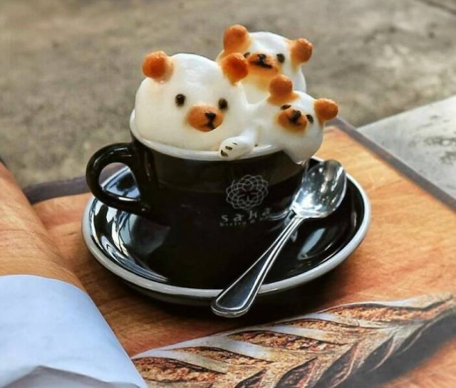 Cool 3D Coffee Creations (22 pics)