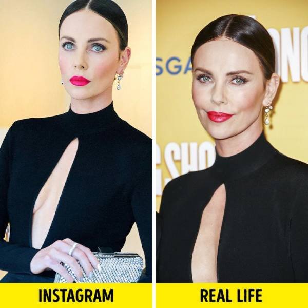 Celebs On Instagram And In Real Life (19 pics) Celebs On Instagram And In Real Life (19 pics)