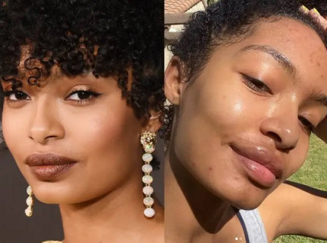 Famous Women With And Without Makeup (24 pics) Famous Women With And Without Makeup (24 pics)