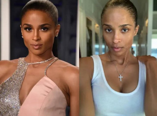 Famous Women With And Without Makeup (24 pics) Famous Women With And Without Makeup (24 pics)