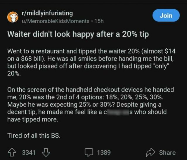 People Against Tipping (20 pics)
