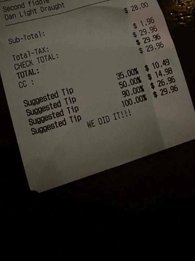 People Against Tipping (20 pics)
