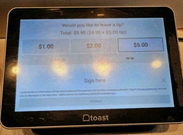 People Against Tipping (20 pics)
