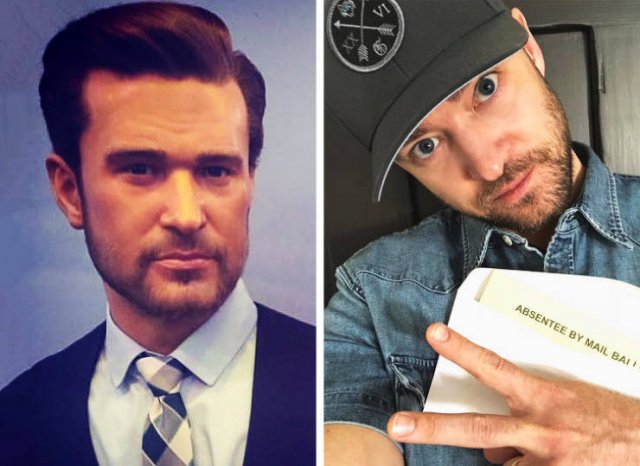 Failed Wax Figures Of Celebrities (21 pics)