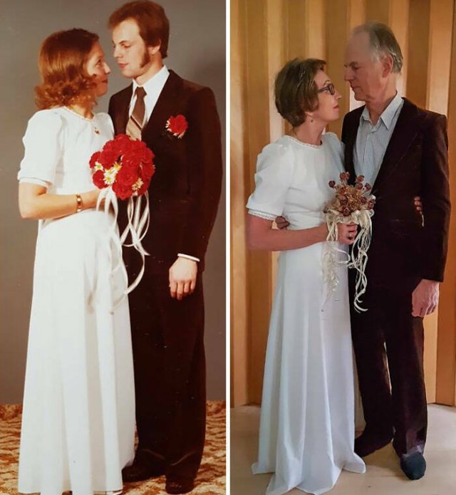 People Repeat Photos From The Past (20 pics)
