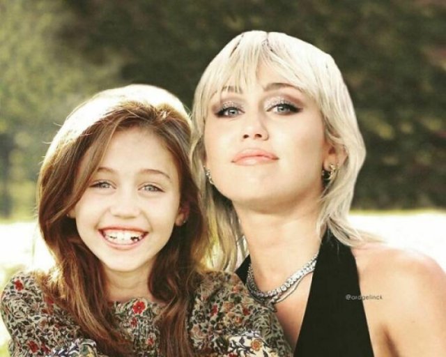 Celebrities And Their Younger Selves (32 pics)