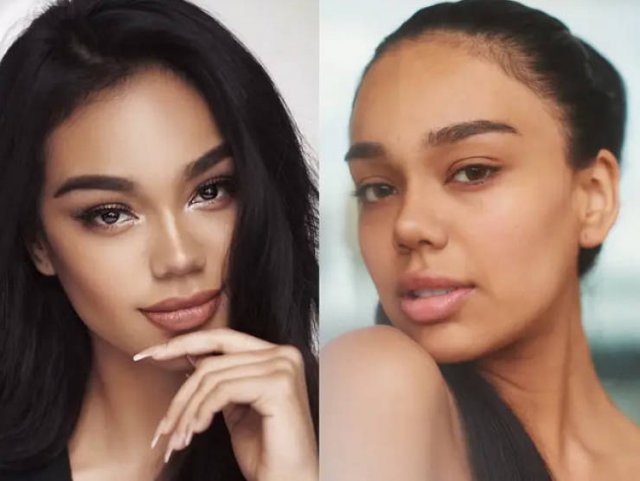 Models With And Without Makeup (13 pics) Models With And Without Makeup (13 pics)
