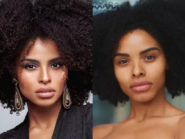 Models With And Without Makeup (13 pics) Models With And Without Makeup (13 pics)