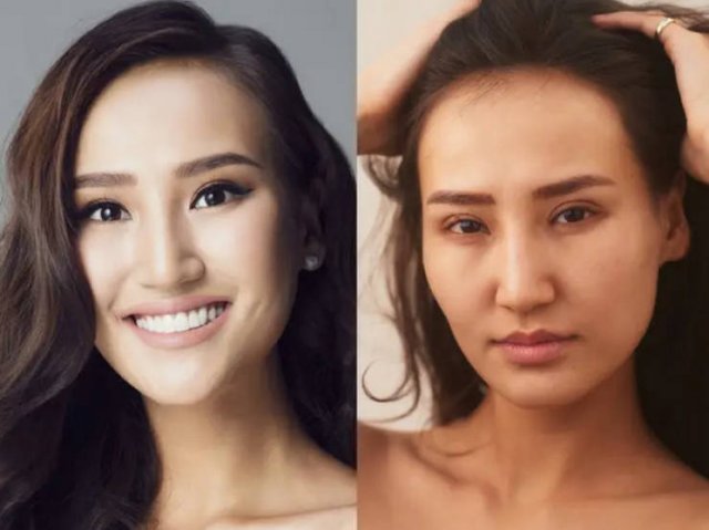 Models With And Without Makeup (13 pics) Models With And Without Makeup (13 pics)