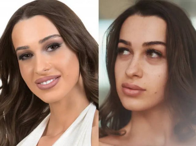 Models With And Without Makeup (13 pics) Models With And Without Makeup (13 pics)