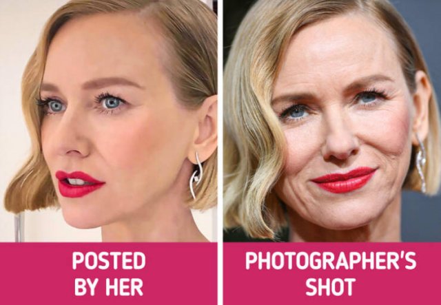 Social Media Photos Of Celebrities Against Real Life (15 pics)