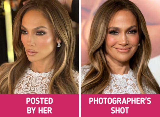 Social Media Photos Of Celebrities Against Real Life (15 pics)