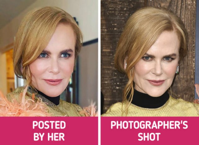 Social Media Photos Of Celebrities Against Real Life (15 pics)