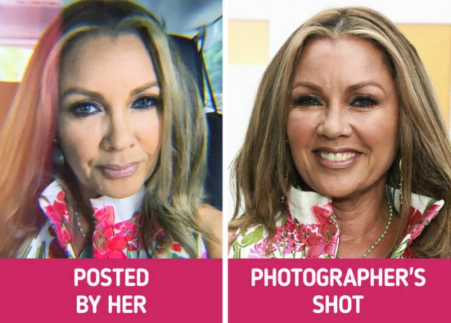 Social Media Photos Of Celebrities Against Real Life (15 pics)