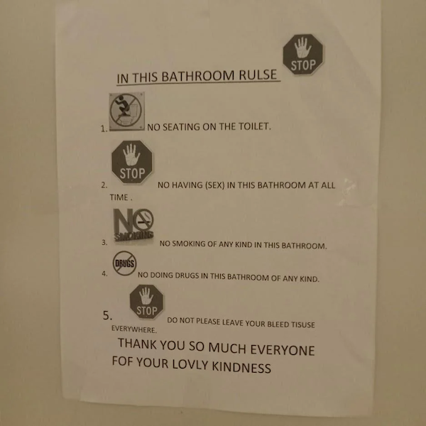 Funny Finds In Restrooms (18 pics)