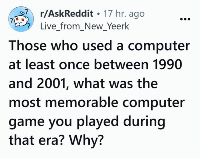 Nostalgic Computer Games From The 90's (17 pics)