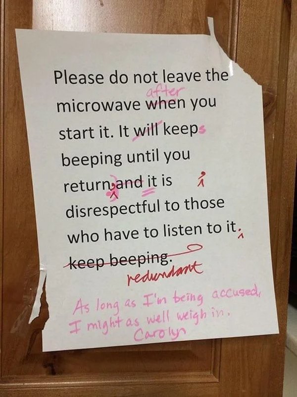 Passive-Aggressive Signs (19 pics)