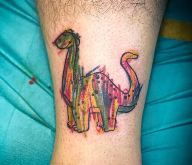 Cool Tattoos For Dinosaur Lovers (23 pics)