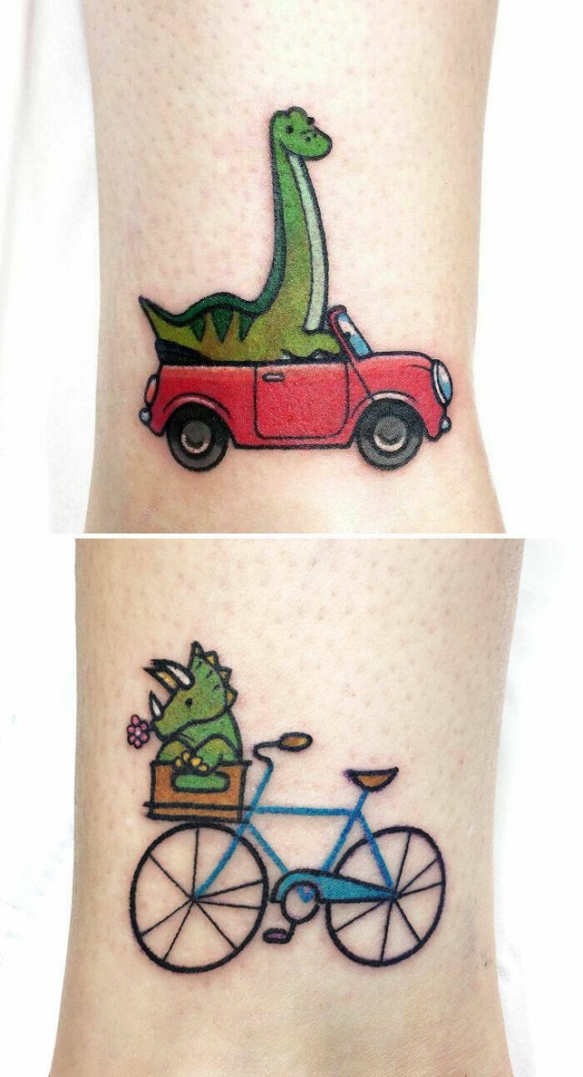 Cool Tattoos For Dinosaur Lovers (23 pics)