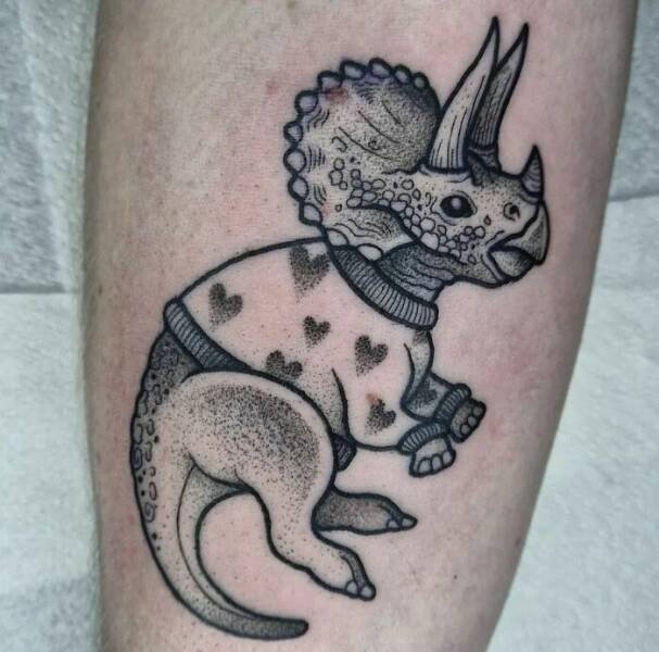 Cool Tattoos For Dinosaur Lovers (23 pics)