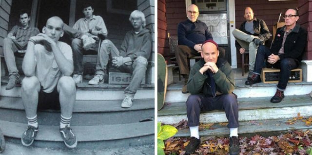People Repeat Photos From The Past (24 pics)