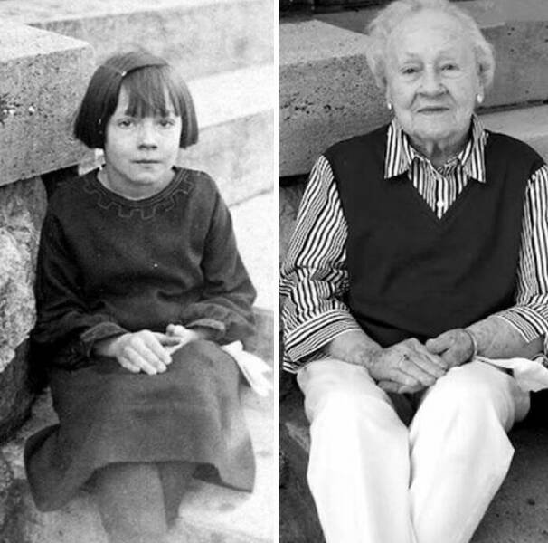 People Repeat Photos From The Past (24 pics)