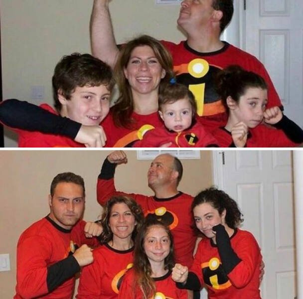 People Repeat Photos From The Past (24 pics)